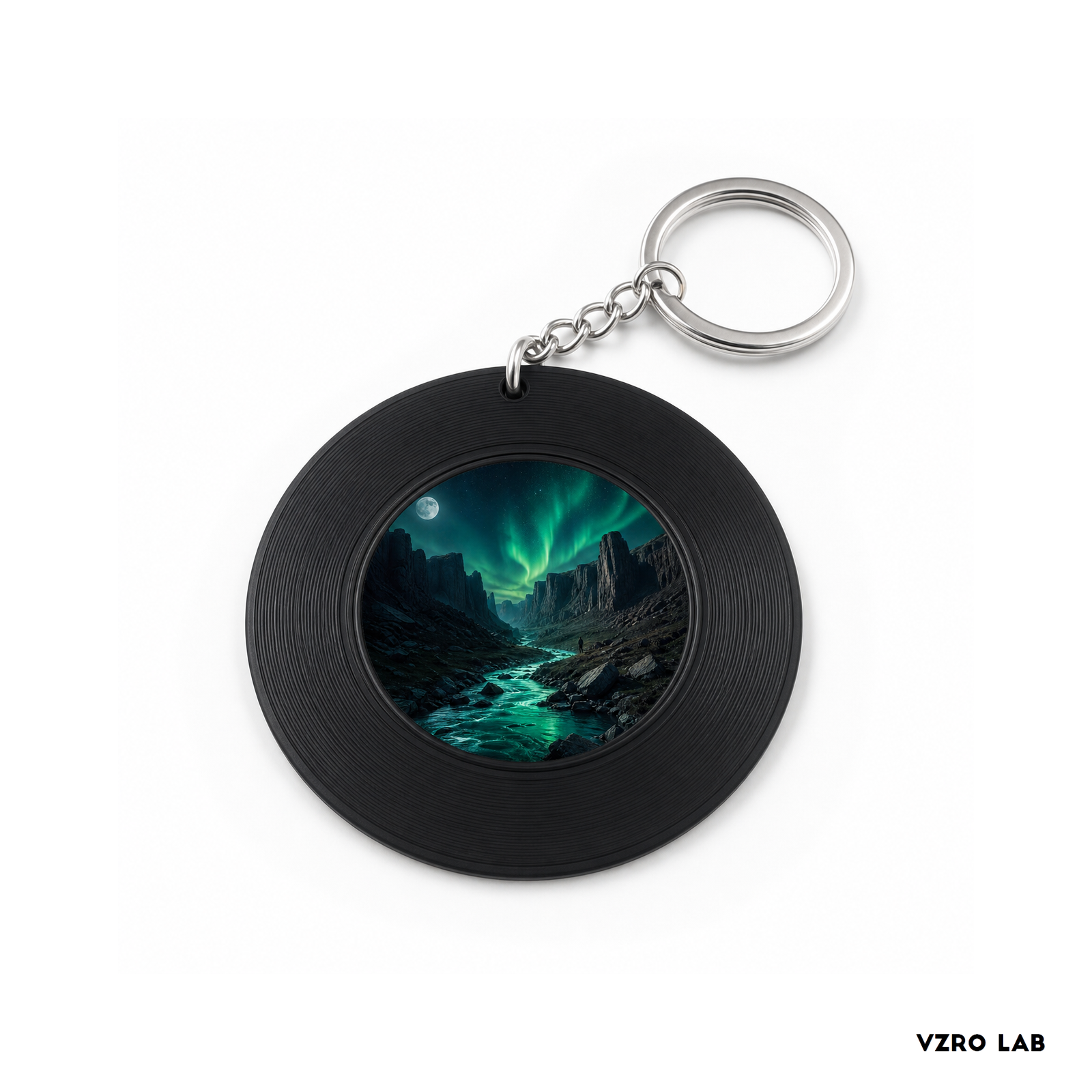 Custom Vinyl Record NFC Music Keychain - Tap to Play